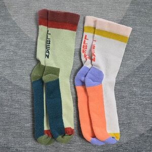 L.L. Bean Colorblock Crew Socks Set of 2